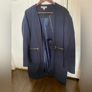 Blue pea coat